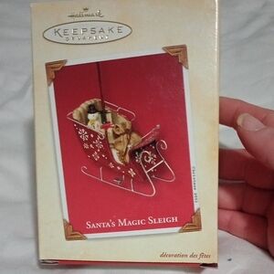 Hallmark Keepsake Ornament - Festive Red and Gold Sleigh